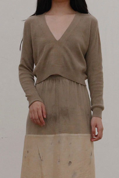 MUTEDANCE V-neck cashmere sweater MD21FW53